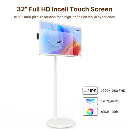 The Portable Smart TV on Wheels 32"