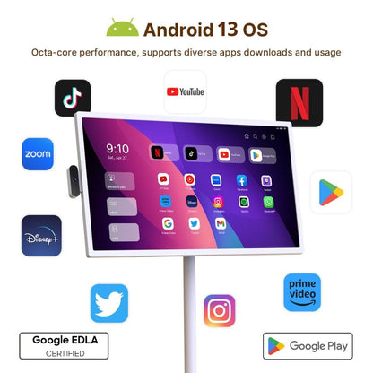 The Portable Smart TV on Wheels 27"