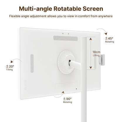 The Portable Smart TV on Wheels 27"